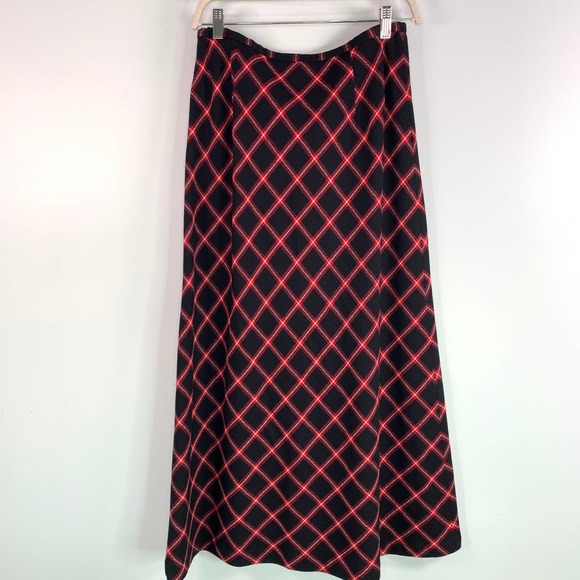 Pendleton 100% Virgin‎ Wool Maxi Aline Red/Black Diamond Pattern Maxi 12 - Picture 6 of 6